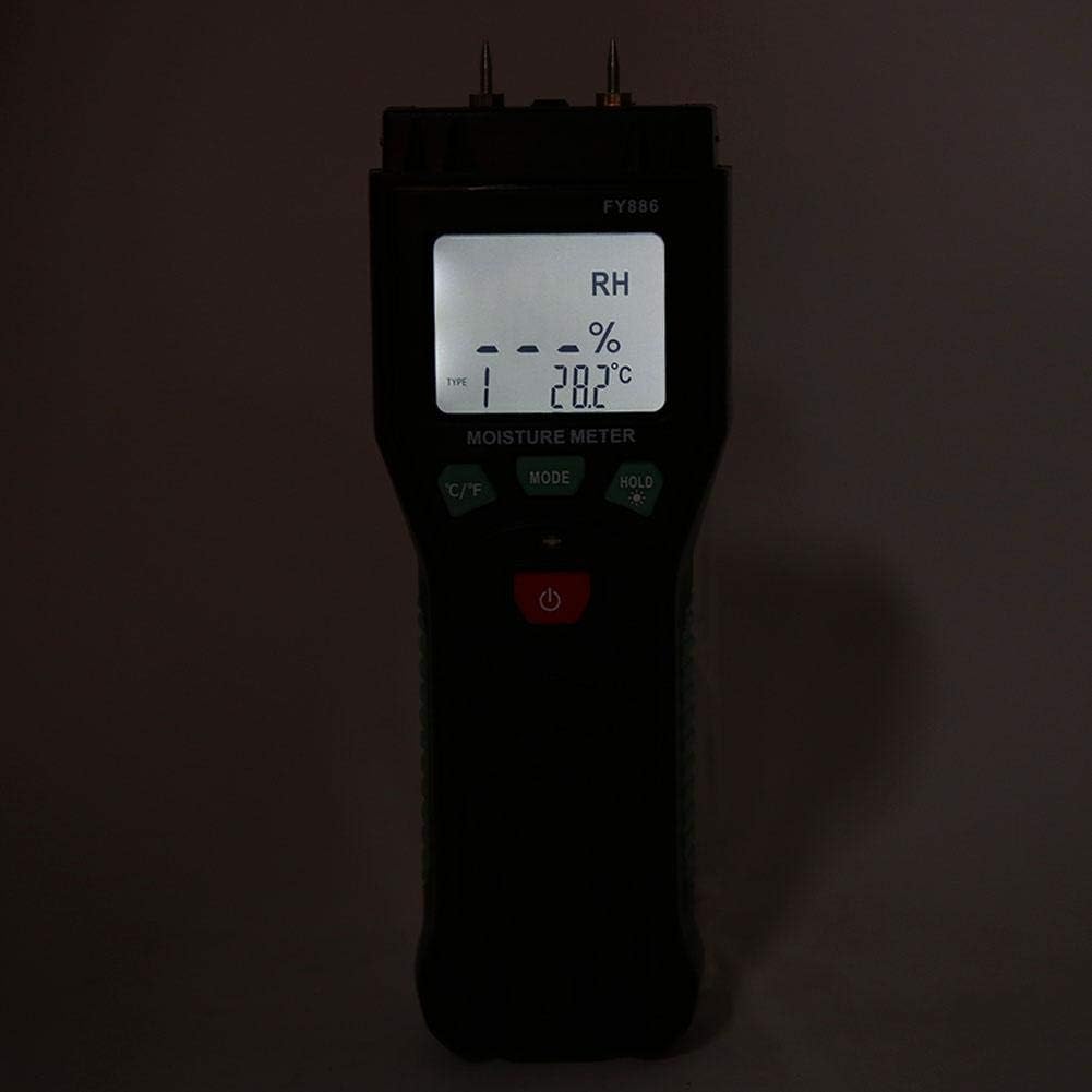 Feuchtigkeitsmessgeräte Holz Feuchtemessgerät, Digitaler LCD Handgriff Feuchtigkeitsmesser Hygromete