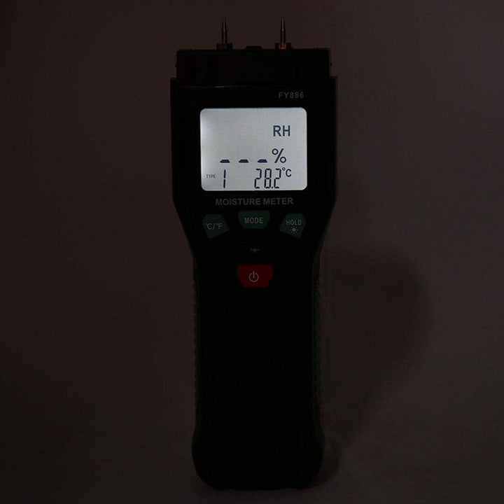 Feuchtigkeitsmessgeräte Holz Feuchtemessgerät, Digitaler LCD Handgriff Feuchtigkeitsmesser Hygromete