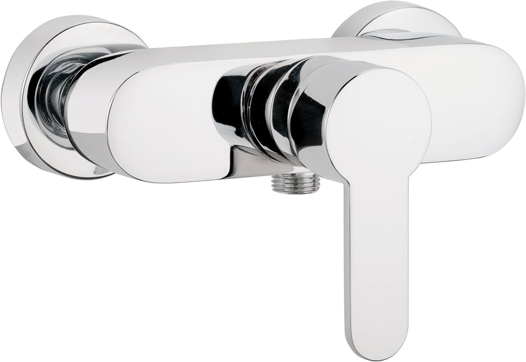 aquaSu® Einhandmischer Sanmix Style für Brause | Chrom | Wasserhahn | Einhebelmischer Chrom | Sanmix