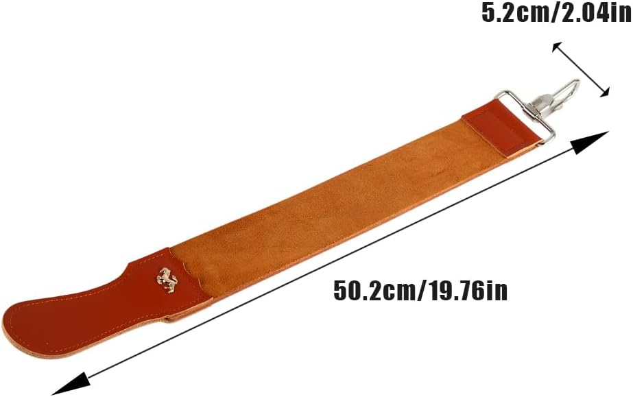 Leder Streichriemen Schärfen, Barber Straight Razor Strap Folding Sharpener Schärfset Lederriemen, H