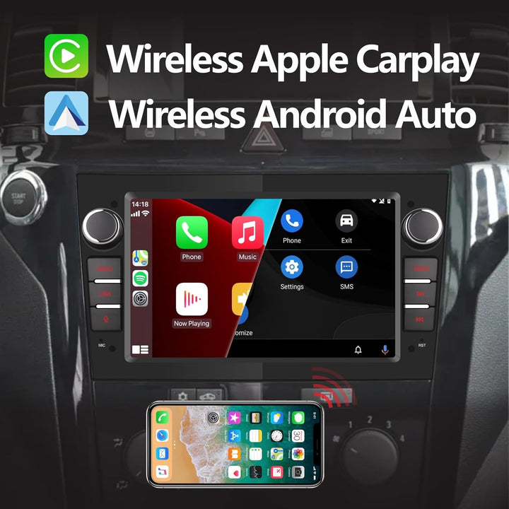 Autoradio kompatibel mit drahtlos Carplay/Android Auto für OPEL Antara Zafira Corsa Vivaro Combo mit