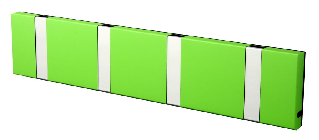 Knax Garderobe Waagerecht Lime 4 Haken, Grau