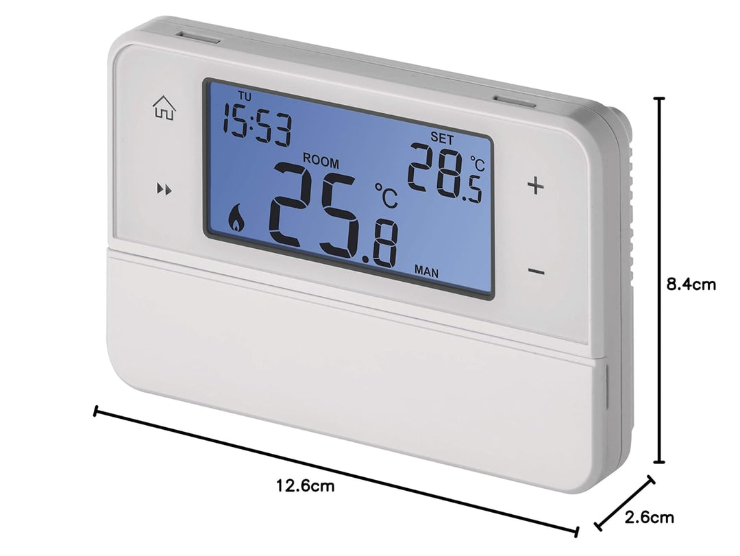 Emos Digitaler Raumthermostat mit OpenTherm-Unterstützung - Programmierbarer, verkabelter, oberfläch