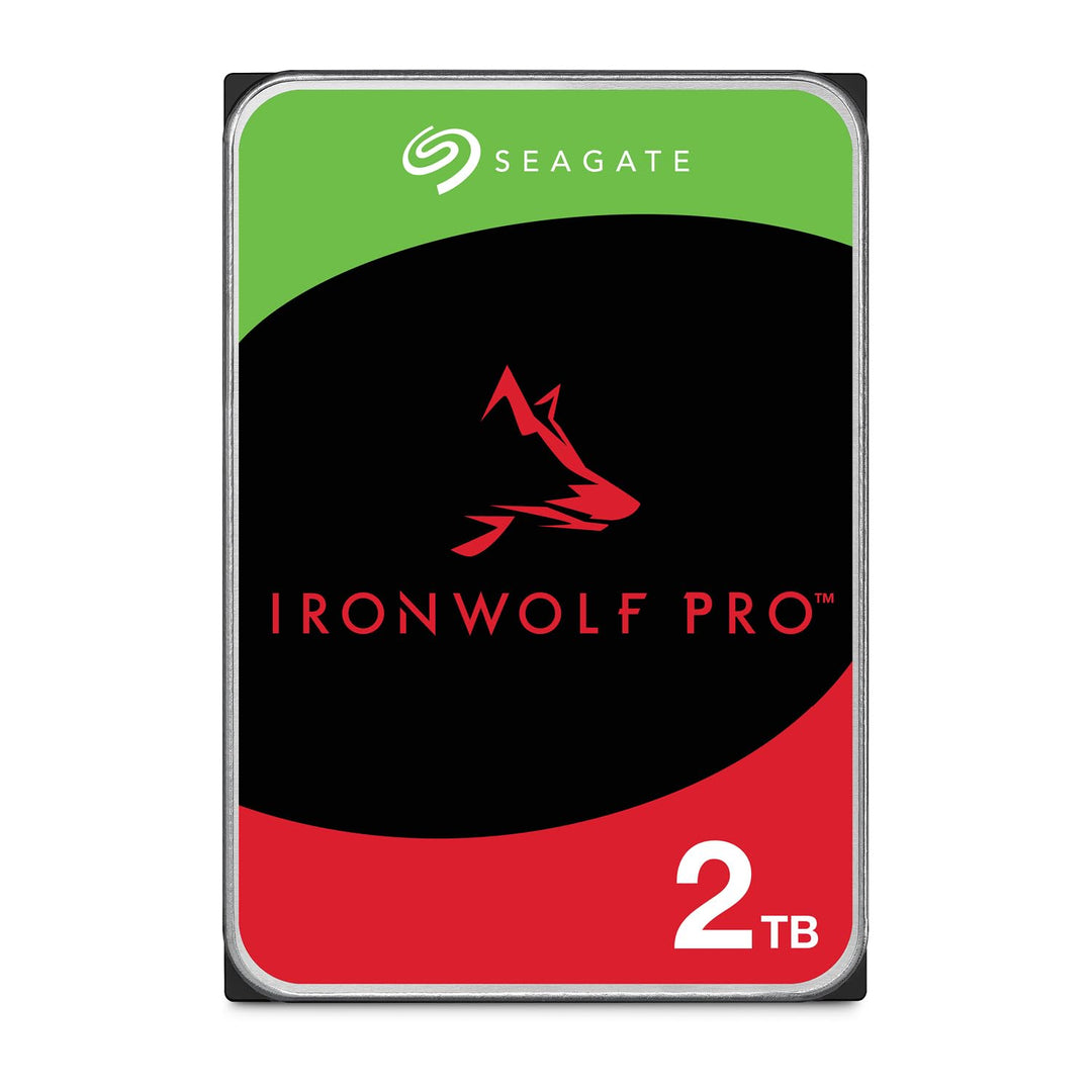 Seagate IronWolf Pro 2 TB, NAS interne Festplatte, 3.5 Zoll, 7200 U/Min, CMR, 256 MB Cache, SATA 6 G