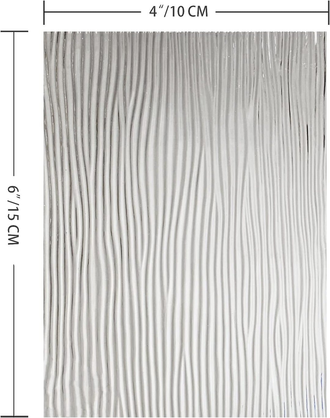 PALJOLLY Transparente strukturierte Buntglasscheiben, 10,2 x 15,2 cm, durchscheinende Kathedralen-Gl