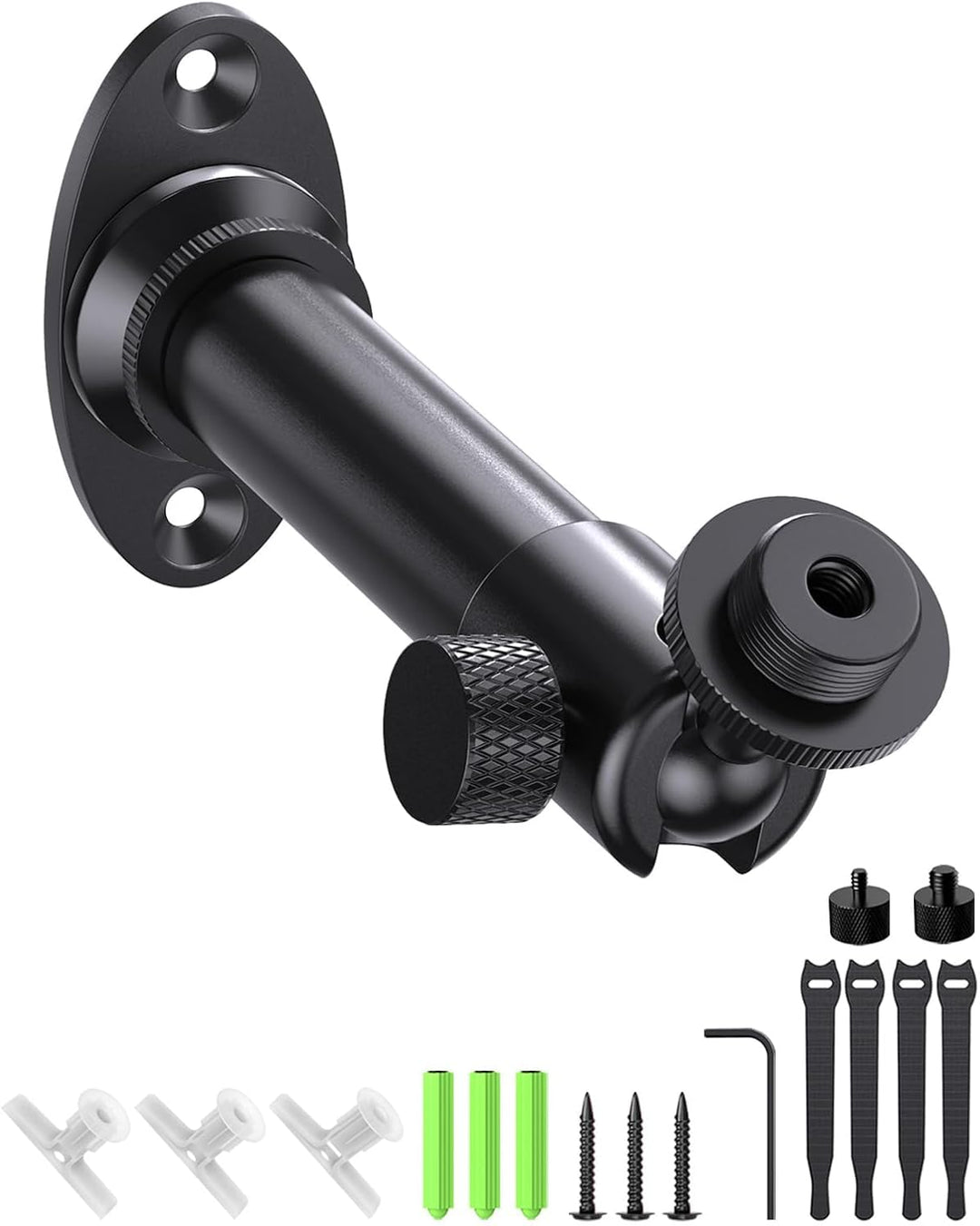 Mikrofon-Wandhalterung mit Kugelkopf – 180° und 360° Schwenkbar, 5/8„-27 Mikrofonflanschhalterung mi