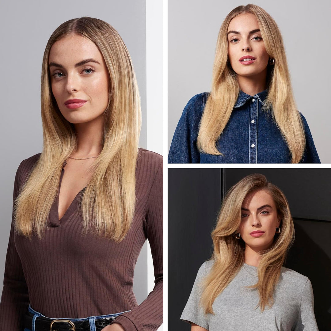 BaByliss Hydro Fusion Smooth & Shape Warmluftbürste mit 4 Aufsätzen zum Föhnen, Glätten, Volumen und