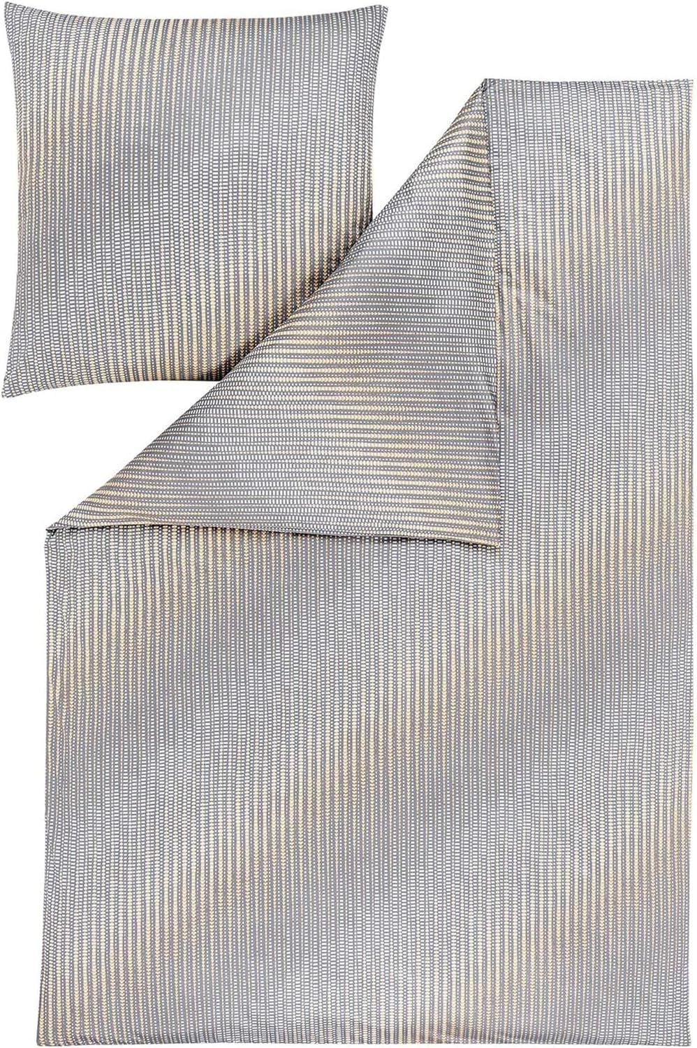 ESTELLA Mako Interlock Jersey Bettwäsche Tarius 6996 155x200 + 80x80 cm, Fb. 820 Silber