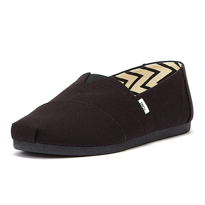 TOMS Herren Alpargata aus Recycelter Baumwolle Flache Slipper 39 EU Schwarz, 39 EU Schwarz