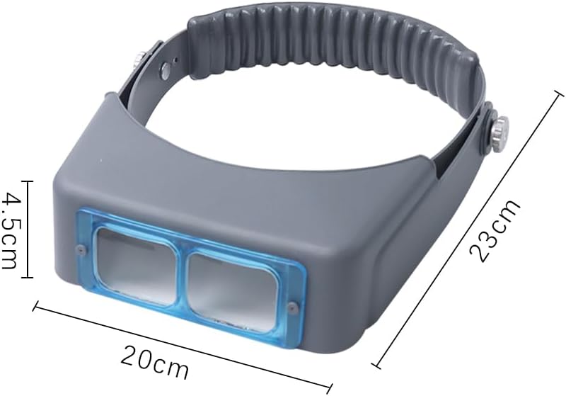 Sarini Professional Headband Magnifier with Double Lens Jewelry Loupe,Binocular Magnifier for Repair