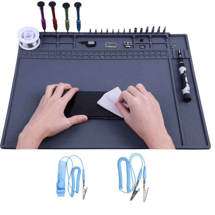 HPFIX Antistatik Matte for Computer,Laptop,Cellphone,iPad Electronics Repair, ESD Soldering Mat Heat