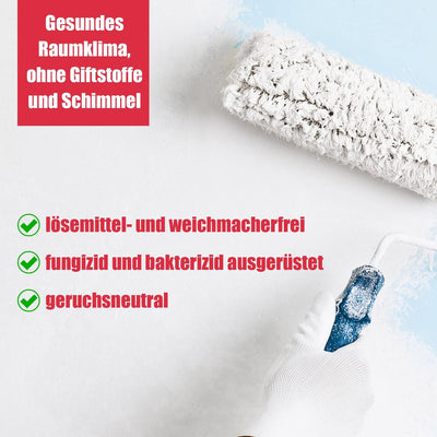 DICHTON Anti Schimmel Farbe 2,5l weiss matt - Feuchtraumfarbe, Antischimmelfarbe, Wandfarbe mit hohe