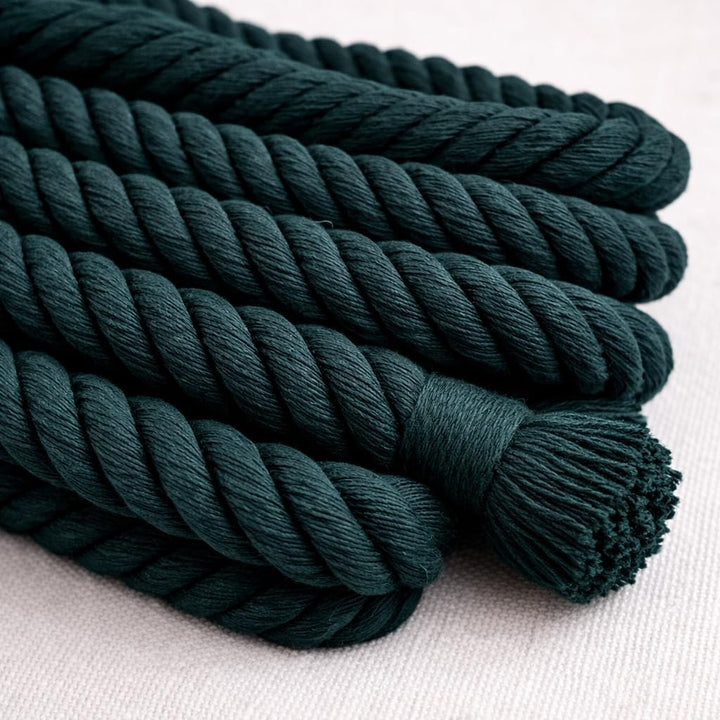 Abio Makramee Garn Grün 3mm 300m Baumwollgarn Macrame Cord Kordel Garn für Makramee Schnur Makrameeg