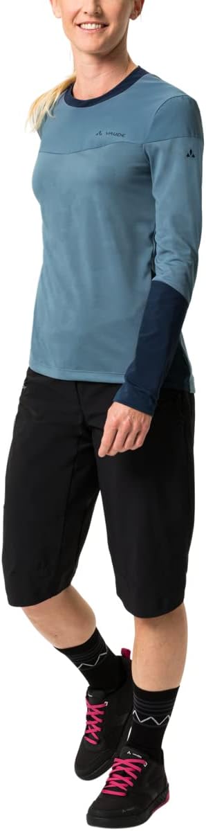 VAUDE Damen Women's Moab Ls Pro Shirt T-Shirt, Blue Gray