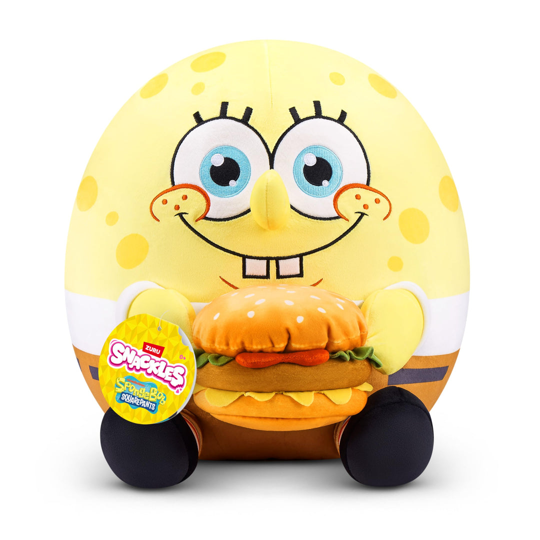 Snackles Figur Spongebob Schwammkopf, 35 cm grosses Plüschspielzeug (Spongebob & Krabby Patty) von Z