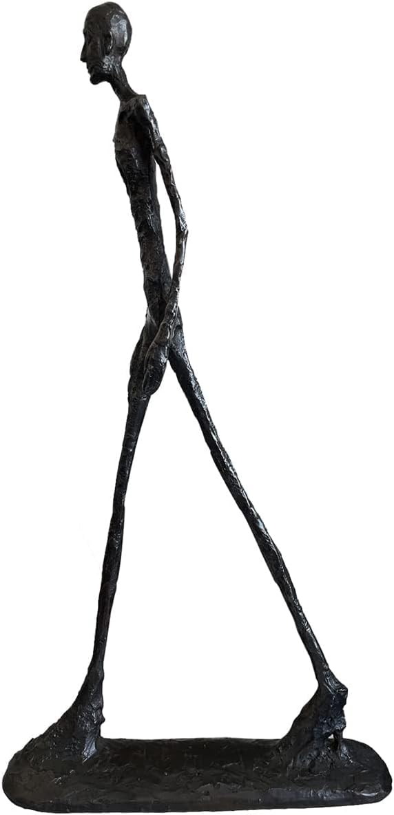 Giacometti Skulptur Bronze,Bronze Figur Skulptur Mann Abstrakte Skulptur Dekoration Zuwanderungsstat