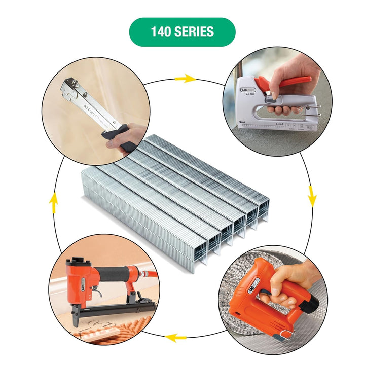 Tacwise 0477 Typ 140/10mm Edelstahl Heftklammern, 5.000 Stück 140/10mm Box mit 5000 Stück, 140/10mm