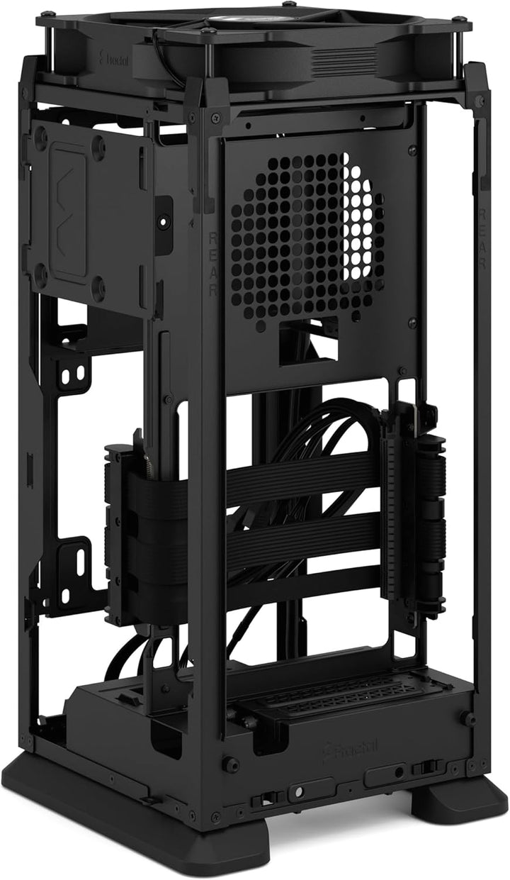 Fractal Design Mood Black PC Case - Sleek Fabric Design, 180mm Top Fan, Conceals 325mm Graphics Card