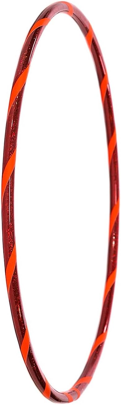 Hoopomania Glamour Kinder Hula Hoop Reifen Ø60cm Glitter-Rot-Orange, Ø60cm Glitter-Rot-Orange