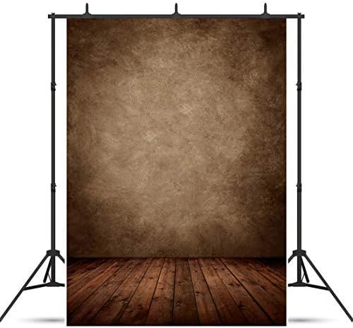 AIIKES 5x7FT Brauner Plankenhintergrund Holzboden Fotografie Hintergrund Neugeborene Foto Hintergrun