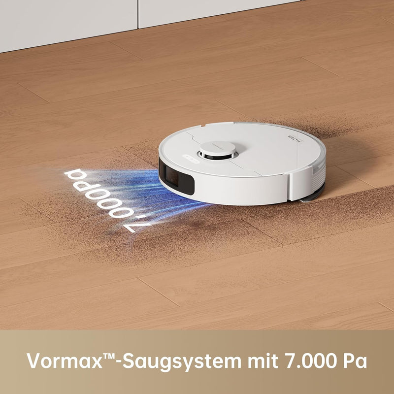 dreame Mova S10 Saugroboter, 7,000Pa Saugkraft, 3DAdapt-Hindernisvermeidung, 7 mm Moppanhebung, S10