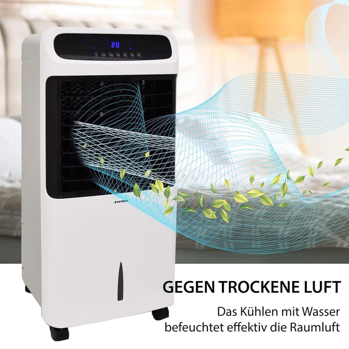 Syntrox Verdunstungskühler Windo | Luftkühler mit Wasser | Luftbefeuchter, Einstellbare Geschwindigk