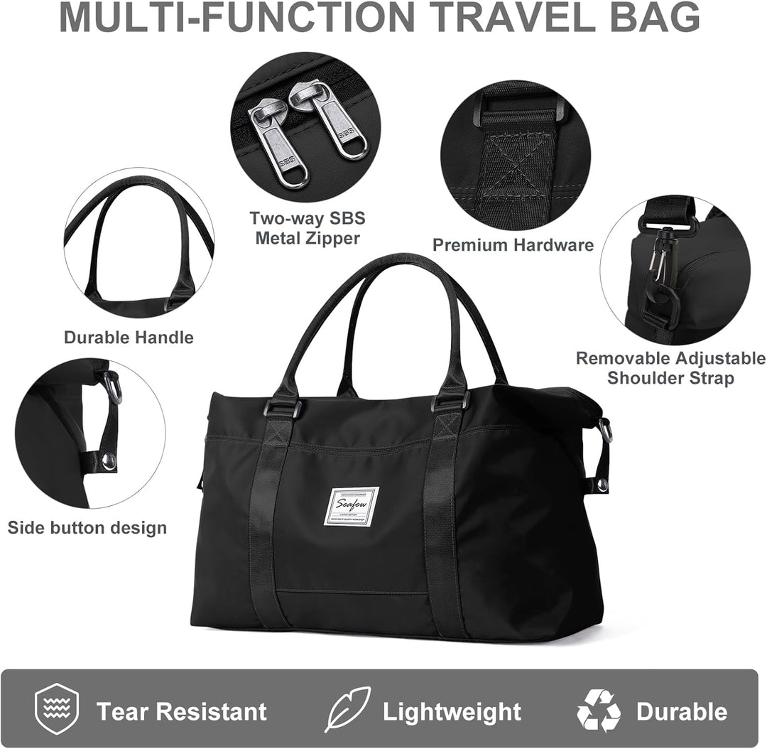 Reisetasche Damen Sporttasche 40x20x25 Ryanair Handgepäck Tasche Weekender Bag Schwimmtasche Wasserd