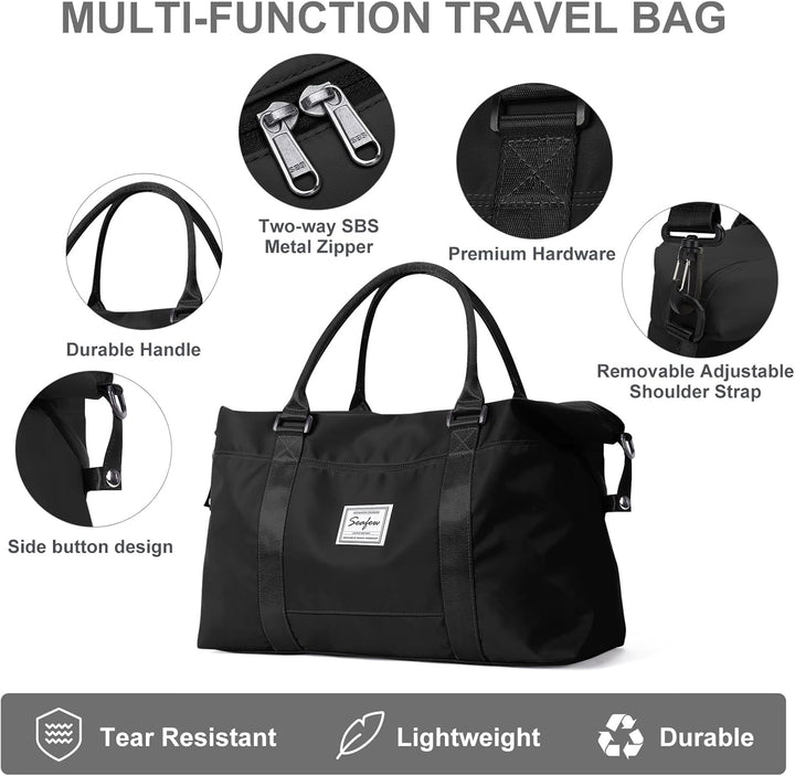 Reisetasche Damen Sporttasche 40x20x25 Ryanair Handgepäck Tasche Weekender Bag Schwimmtasche Wasserd