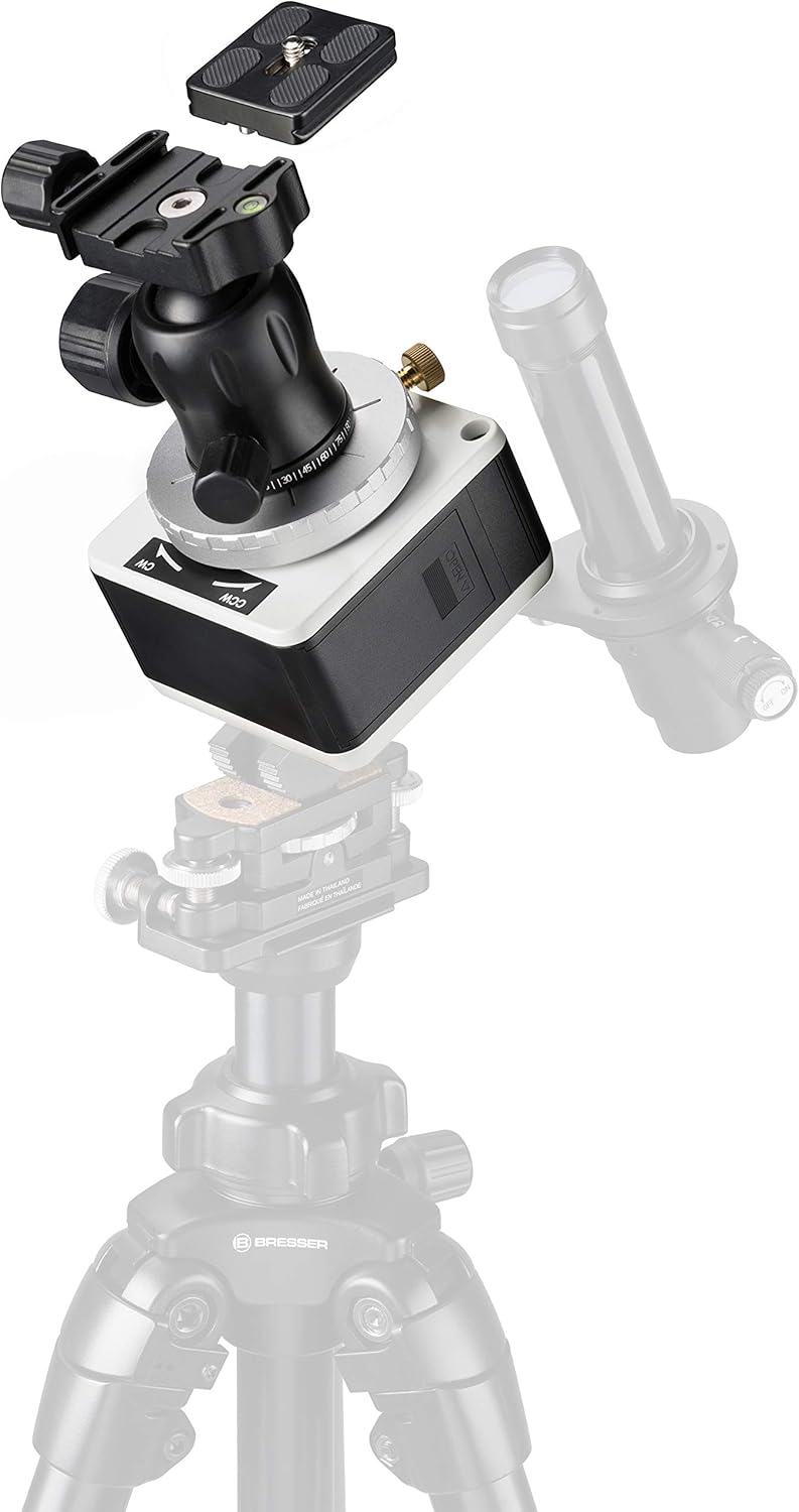 Bresser Teleskop StarTracker Astrofoto Montierung PM-100 für Langzeitaufnahmen oder Zeitraffer Teles