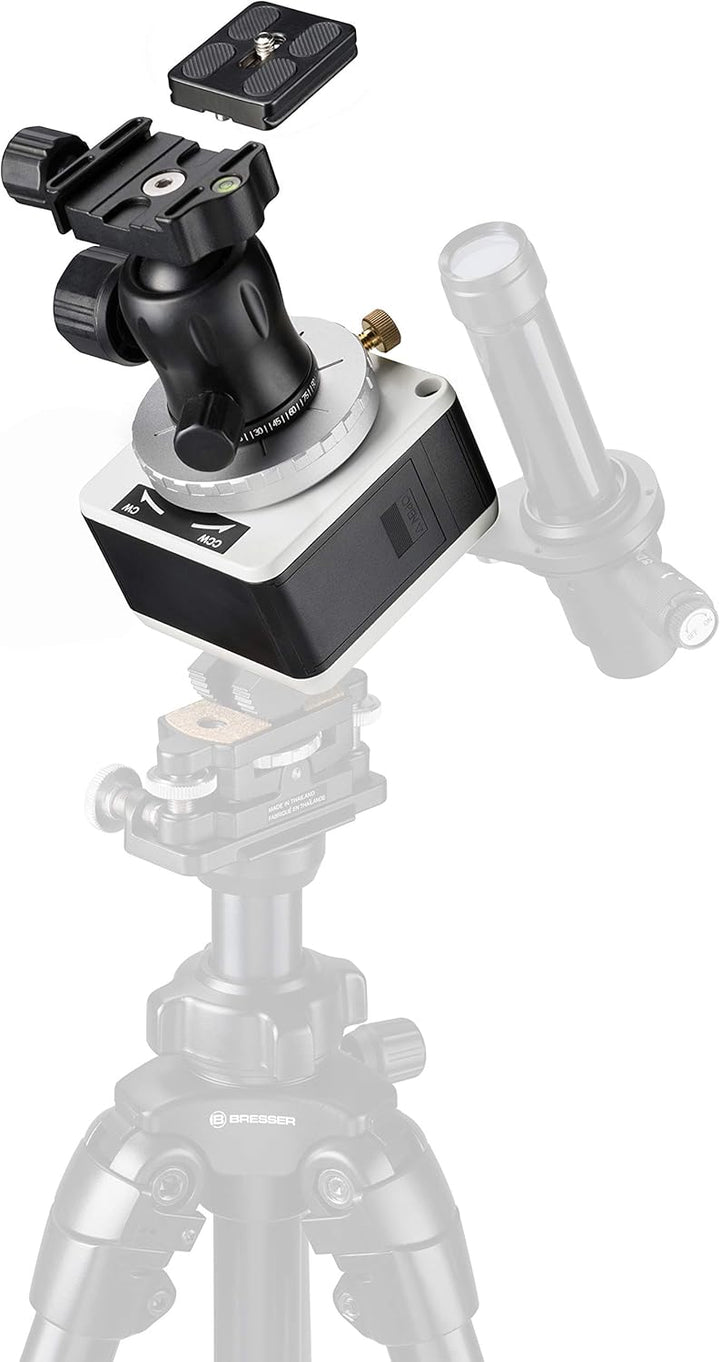 Bresser Teleskop StarTracker Astrofoto Montierung PM-100 für Langzeitaufnahmen oder Zeitraffer Teles
