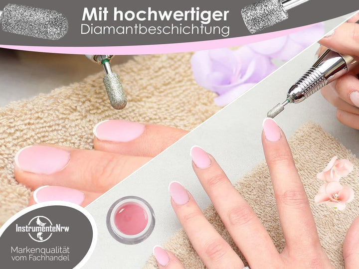 Diamantschleifer Fräser-Set 7-Teilig für Fusspflege und Maniküre