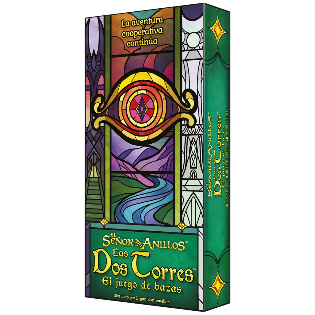 Asmodee, Der Herr der Ringe: Las DOS Torres Bassspiel, kooperatives Kartenspiel für Erwachsene und K