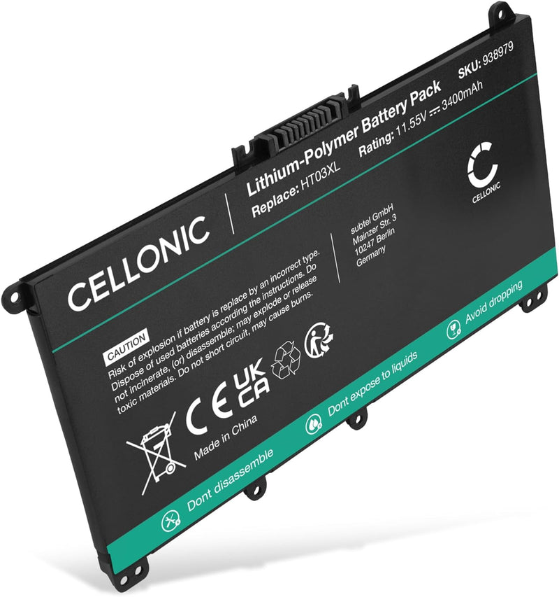 CELLONIC® Akku-Ersatz für HP 250 G7, 255 G7 Laptop 3400mAh 11.55v