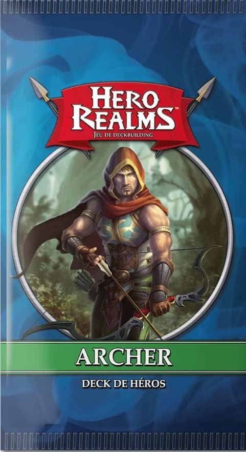 Set Hero Realms Grundspiel + 5 Heldendecks: Zauberer, Krieger, Bogenschützer, Dieb, Clerc Französisc