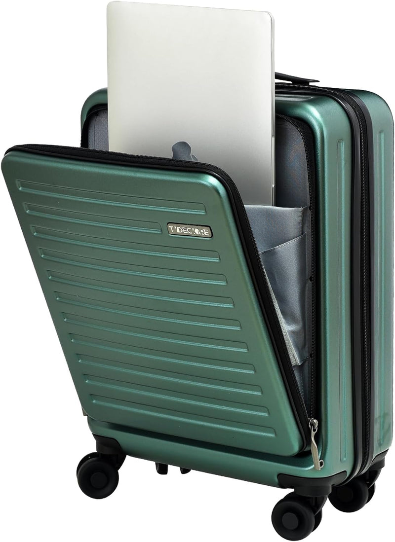 TydeCkare 20" Handgepäck mit Laptopfach, 55x40x20cm, Airline Kompatibel, 34L Hartschalenkoffer Klein