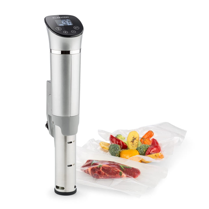 Klarstein Quickstick- Sous-Vide Garer, Präzisionskochtopf, Schongarer, 1300 Watt, Timerfunktion, 3D