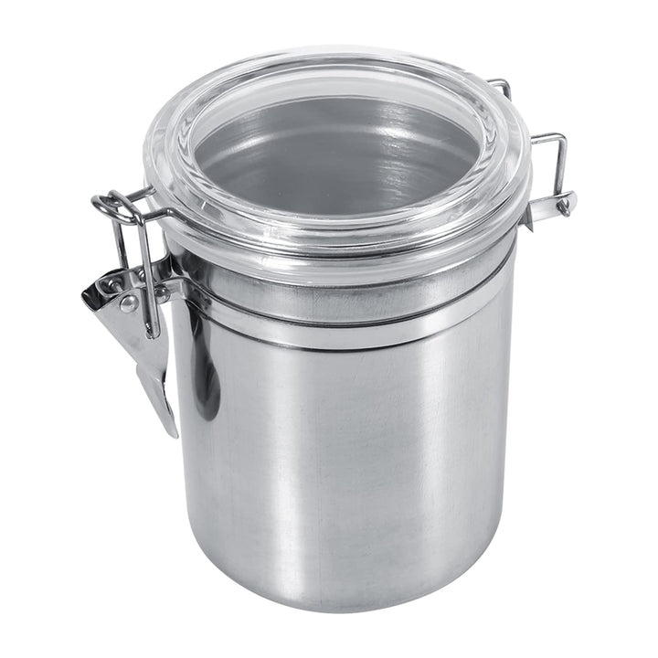 Hapivida Luftdichte Vakuum Kaffeedose, 1000ml Edelstahl Kaffeepulver Dose mit Aroma-Deckel und Versc