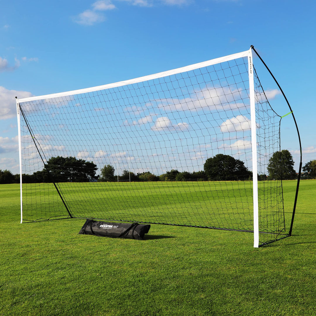 QUICKPLAY KICKSTER Fussballtor – Tragbares Fussballnetz für alle Altersgruppen – Outdoor-Garten-Fuss
