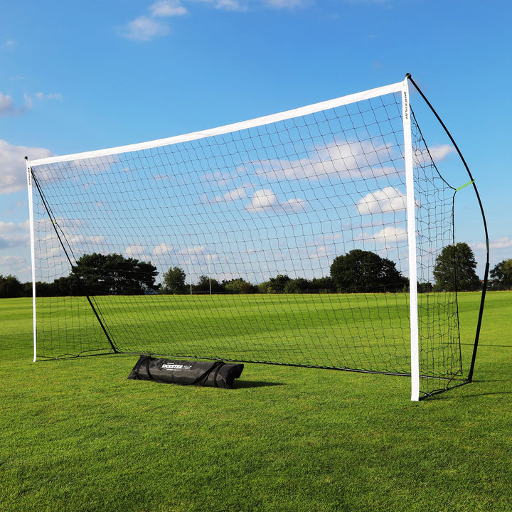QUICKPLAY KICKSTER Fussballtor – Tragbares Fussballnetz für alle Altersgruppen – Outdoor-Garten-Fuss