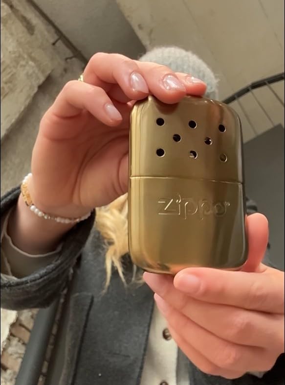 Zippo Handwärmer - 12 Stunden Wärme - Nachfüllbar mit Feuerzeugbenzin - Wiederverwendbar - Taschenwä