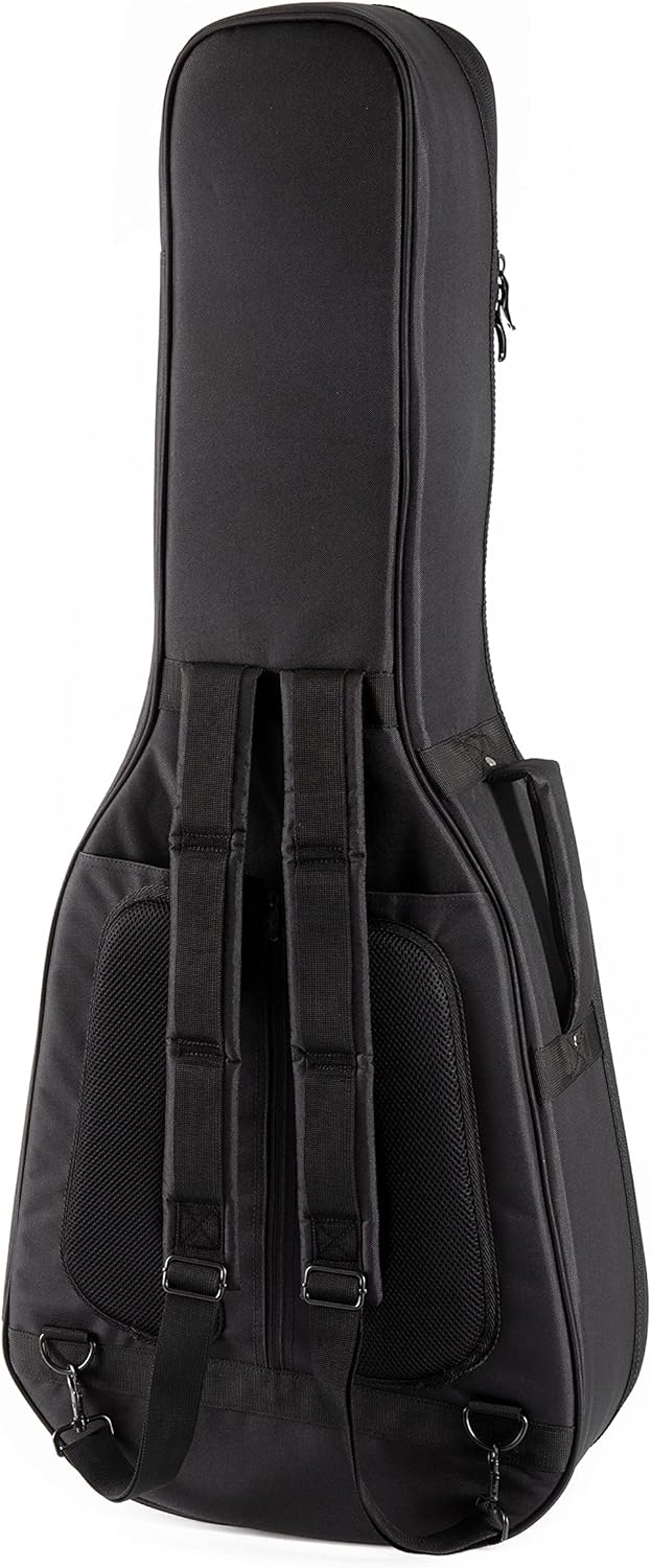 Fame Gigbag für Westerngitarre, Dreadnought, Grand Auditorium, Dicke Polsterung, Halsstütze, 3 Zubeh