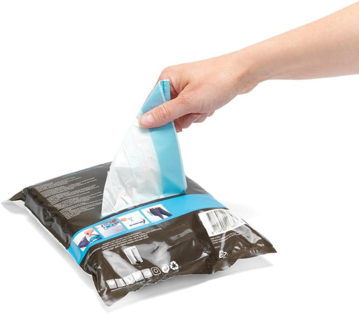 Brabantia 116827 Spenderpackung PerfectFit Müllbeutel Code W, 5 L, 60 Stück 29.5 x 34 cm, Weiss 1 st