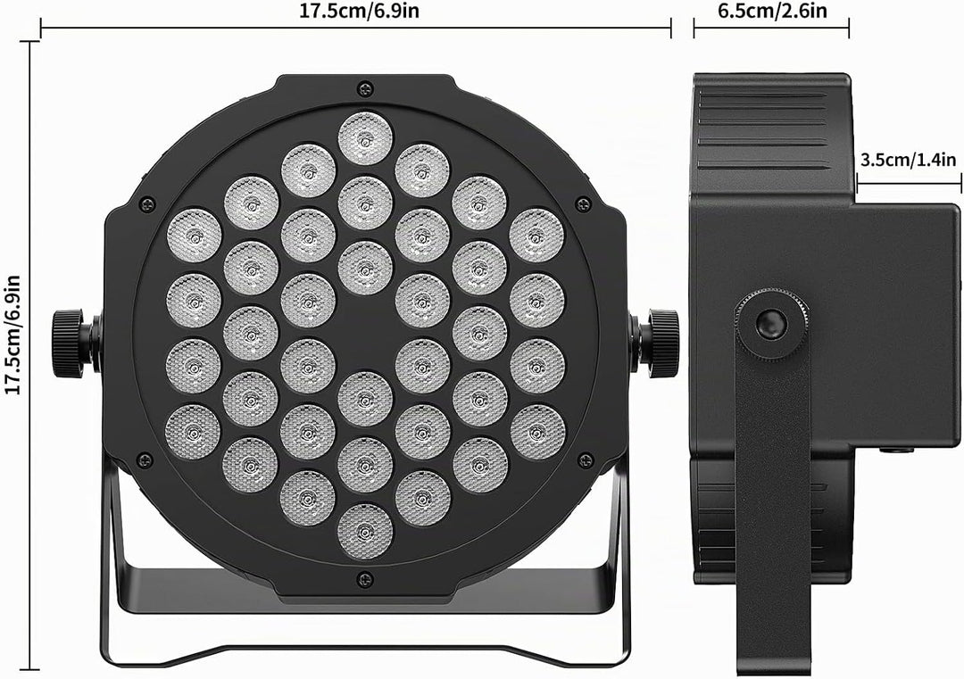 Schwarzlicht Bühnenlicht for Party, 36 LEDS Schwarzlicht Strahler for Disco, Blacklight Partylicht f