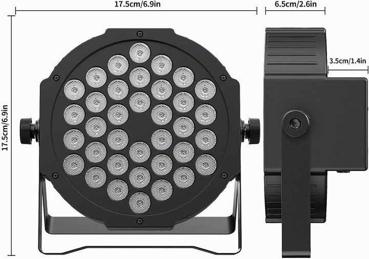 Schwarzlicht Bühnenlicht for Party, 36 LEDS Schwarzlicht Strahler for Disco, Blacklight Partylicht f