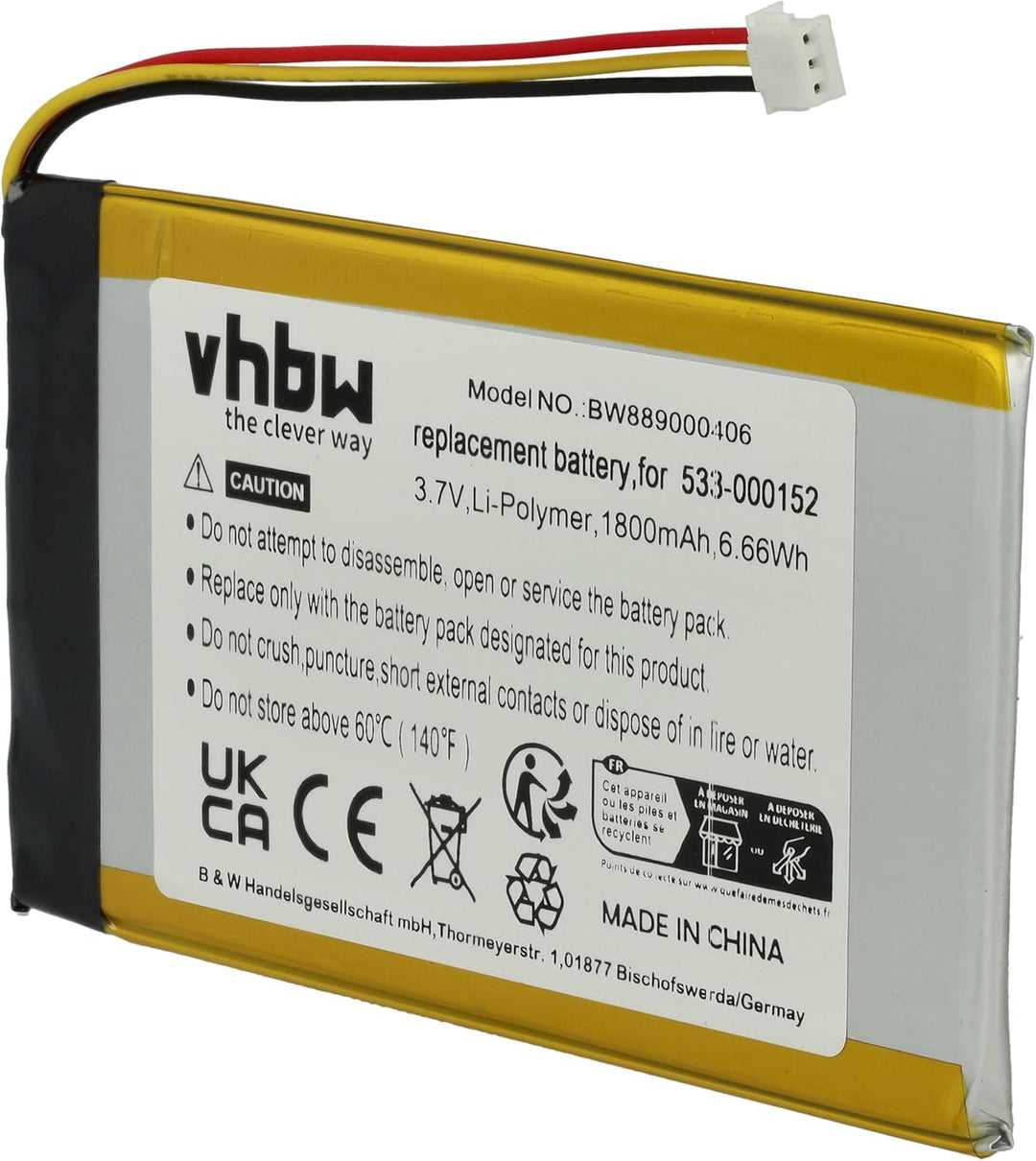 vhbw Akku kompatibel mit Logitech G913, G913 TKL, YR0076, G915, G915TKL kabellose Tastatur (1500 mAh