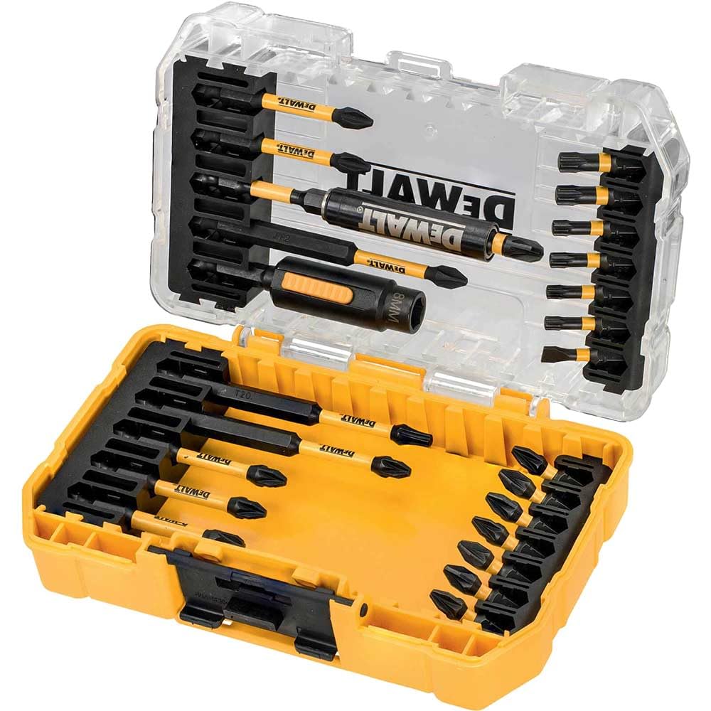 Juego de 25 piezas en estuche tipo Tough Case para atornillar con llaves de vaso de limpieza fácil.