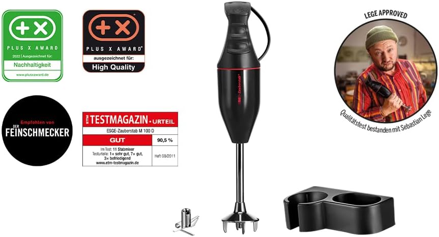 ESGE-Zauberstab M 100, Stabmixer schwarz, bis 10.000 U/Min, 90129 M100 D, M100 D
