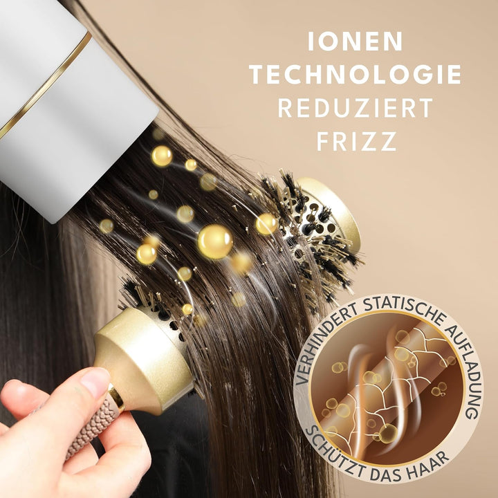 LEBENLANG Föhn Haartrockner Ionen 2100W - Anti-Spliss mit Kaltluft Modus | Reisefön klappbar klein &amp;