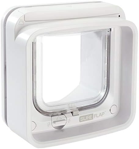 Sure Petcare SureFlap Mikrochip-Katzenklappe Connect, kompatibel mit Smartphone-App, Einbau in Türen
