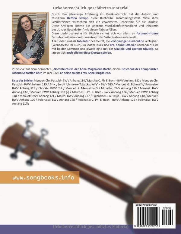 Play Ukulele - Duette für Ukulele & Bariton Ukulele - 20 Stücke aus dem "Notenbüchlein der Anna Magd